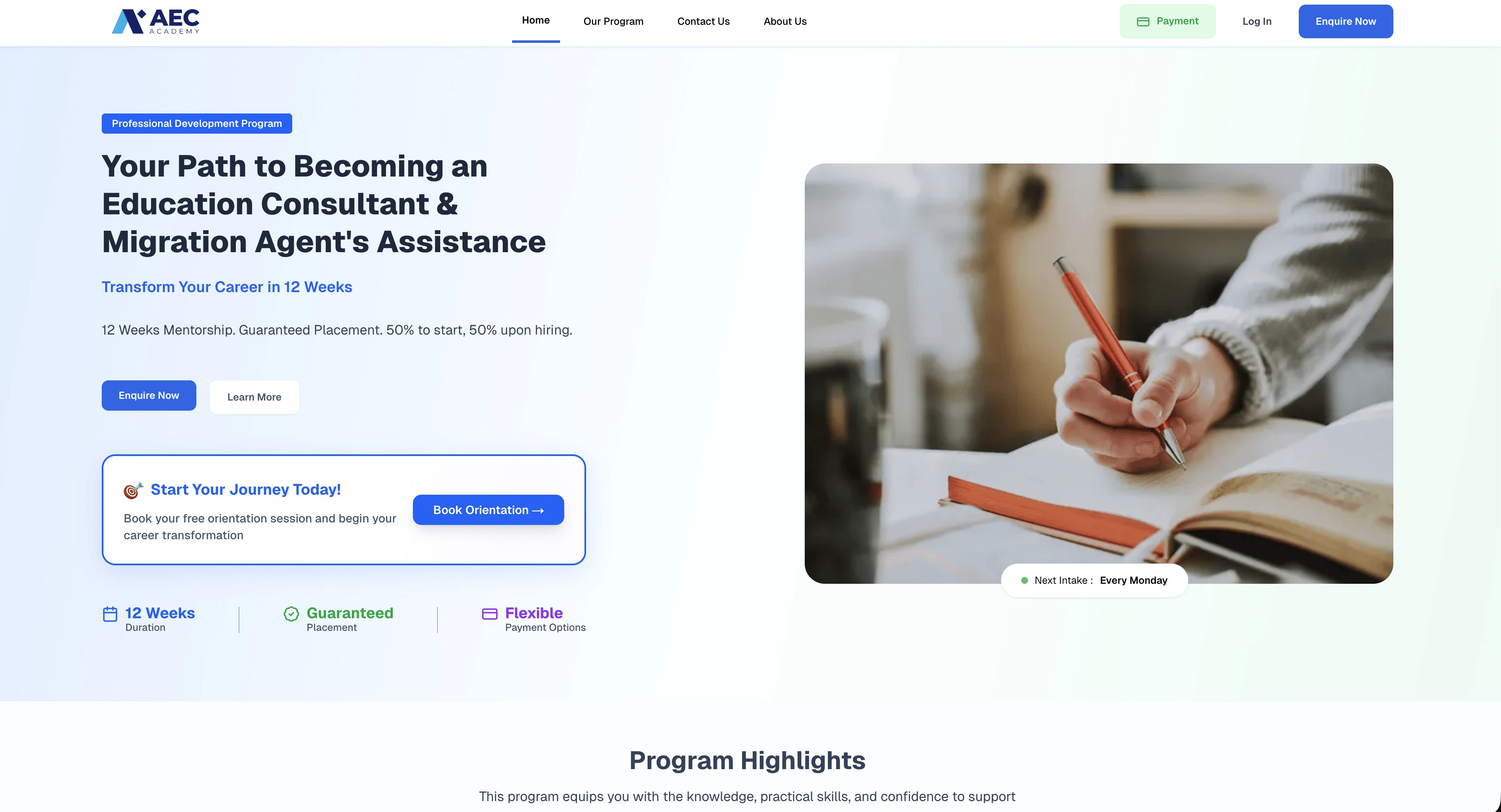 Aecacademy: Education Consultant Training Program